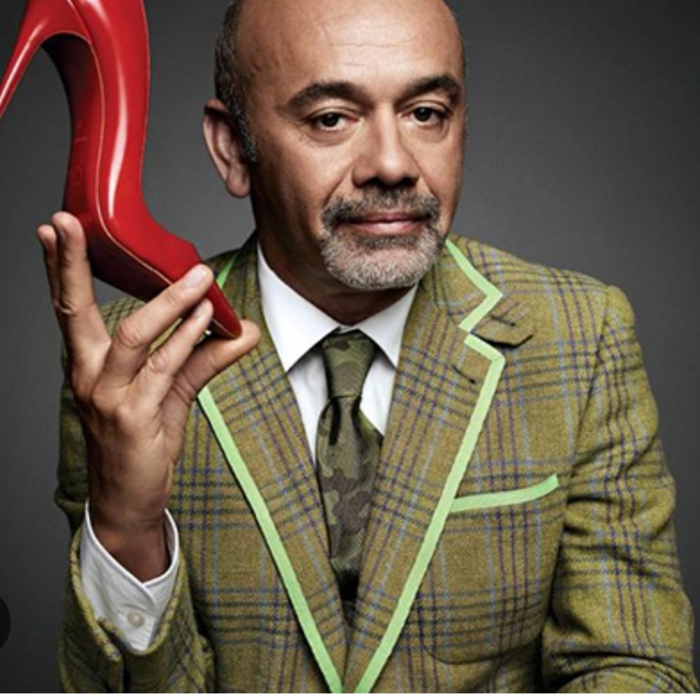 Christian Louboutin Black and Silver Embellished Flats - Picture 8 of 8